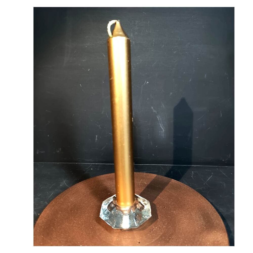 1281.  Vintage Stromberg Hexagon Candlestick Holder